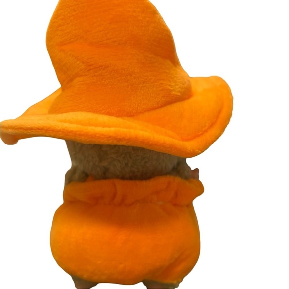 Halloween Pumpkin costume and hat for Labubu monster dolls NEW + sticker bonus - Picture 6 of 7